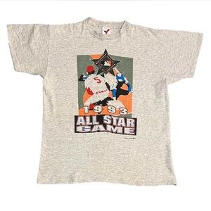 Vintage 90s 1993 MLB All Star Game FAN FEST T-Shirt - SINGLE STITCH Made in USA
